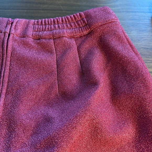 Vixen by Micheline Pitt Miss Kitty Cigarette Pants Pink Sparkle L NWT Rare - Picture 6 of 12